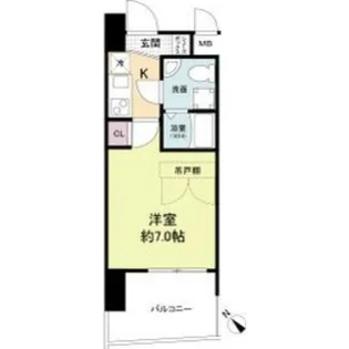 セレニテ阿波座ミラク【7階】の間取り