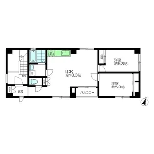 山越ビル【3階】の間取り