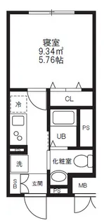 エルファーロ大井町【1階】の間取り