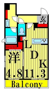 ガーデンテラス B【2階】の間取り