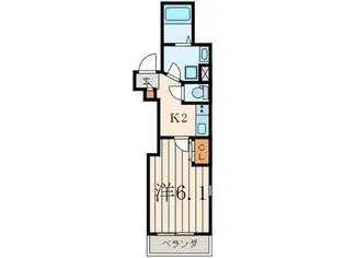 Blossom Nakameguro【2階】の間取り