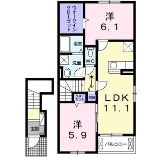 ラルラリララ【2階】の間取り