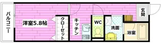 リフレスロイヤルシティV【1階】の間取り