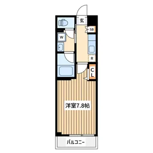 ズーム武蔵新城【1階】の間取り