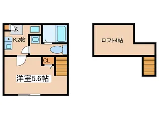 ベルシャンブル町田【1階】の間取り