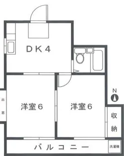 パークサイドイン【2階】の間取り