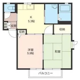 ドゥ・コパテル A【1階】の間取り