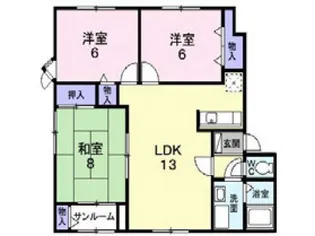 ポーラスター【2階】の間取り