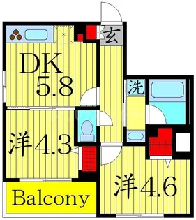 アイルグランデ向島【3階】の間取り