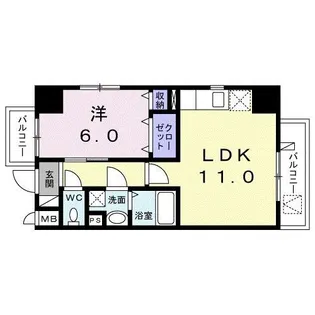 ベラ カーサ 江東【2階】の間取り