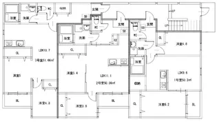 プレステージ長住【1階】の間取り