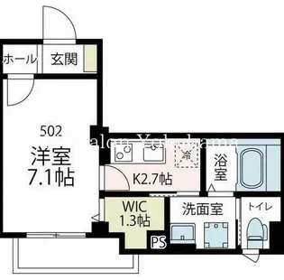 アベニールボナール【5階】の間取り