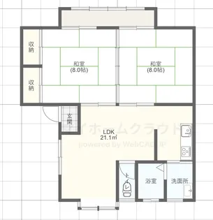 クレインハイツ203【2階】の間取り