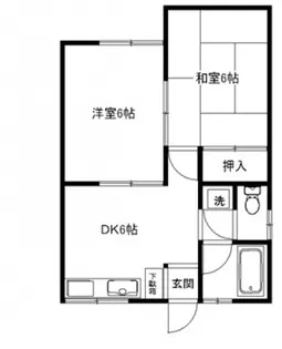 レイディアント彩二番館【1階】の間取り