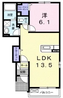 ヒルズタウンIV【1階】の間取り
