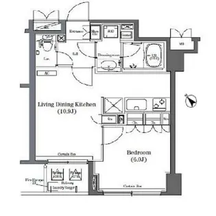 コンフォリア日本橋【3階】の間取り