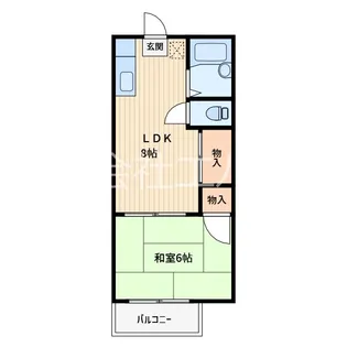 吉川ハイツ【1階】の間取り