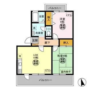 トリニシティ 壱番館【1階】の間取り