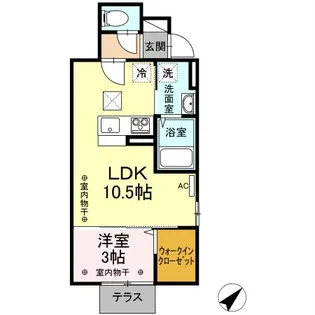 ヴィラローザ【1階】の間取り