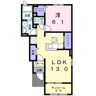 アウローラ【1階】の間取り