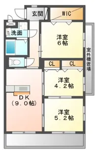 プレステージジン【4階】の間取り