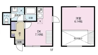 ウィステリアプラス中目黒【1階】の間取り