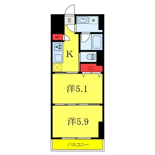 コスモ和光12【5階】の間取り