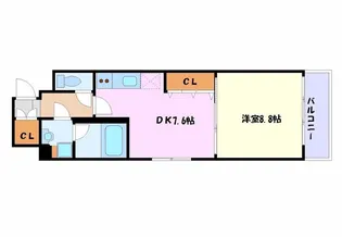 Enchante 泉【8階】の間取り