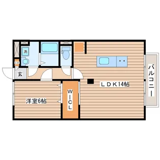 パセオプラシード袋原【2階】の間取り