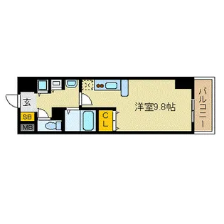 カスタリア三宮【12階】の間取り