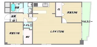 グレーシァス玉造【4階】の間取り