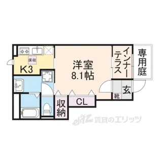 コンフォール草津野村【1階】の間取り