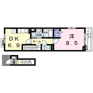 ハウス・K【2階】の間取り