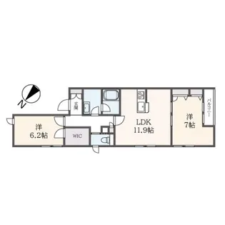 いずみハイム【2階】の間取り