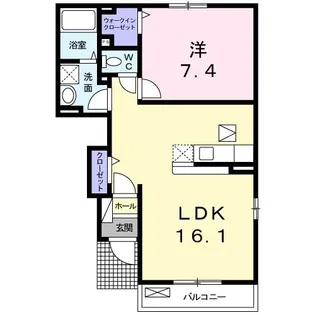 サン・アニメート【1階】の間取り