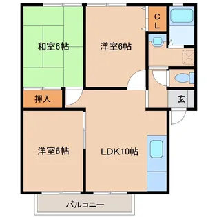 サンガーデン【1階】の間取り