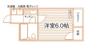 京栄マンション【1階】の間取り