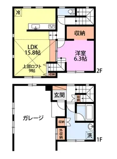 Garatte(ガレット)E【1階】の間取り