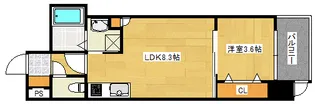 S-RESIDENCE新白島駅前【11階】の間取り