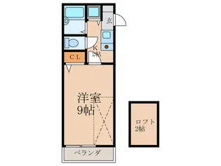 フェリスカーサ鳴水【3階】の間取り