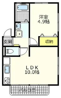 Accolta(アッコルタ)【3階】の間取り