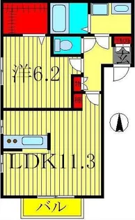 柿の木ガーデン【2階】の間取り