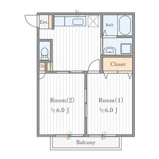 ACTめざみ【1階】の間取り