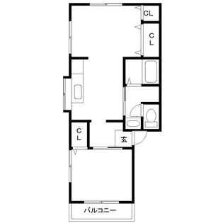 イーストヴィレッジ 3 1号棟【2階】の間取り