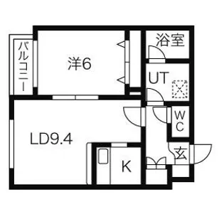 AUGUST (オーガスト)【2階】の間取り