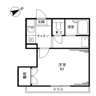 ドルフ大森【1階】の間取り