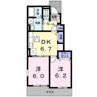 ラ ルーチェ A【1階】の間取り