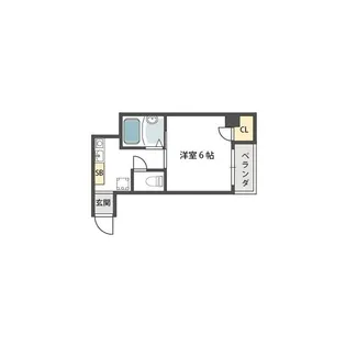 プランドールフクシマ【1階】の間取り