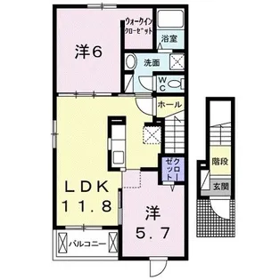 イルクォーレ【2階】の間取り