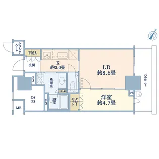 ブランズ横浜【10階】の間取り